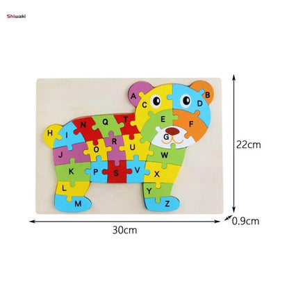 Wooden 3D Number Sorting Puzzle ( 20+ Designs )