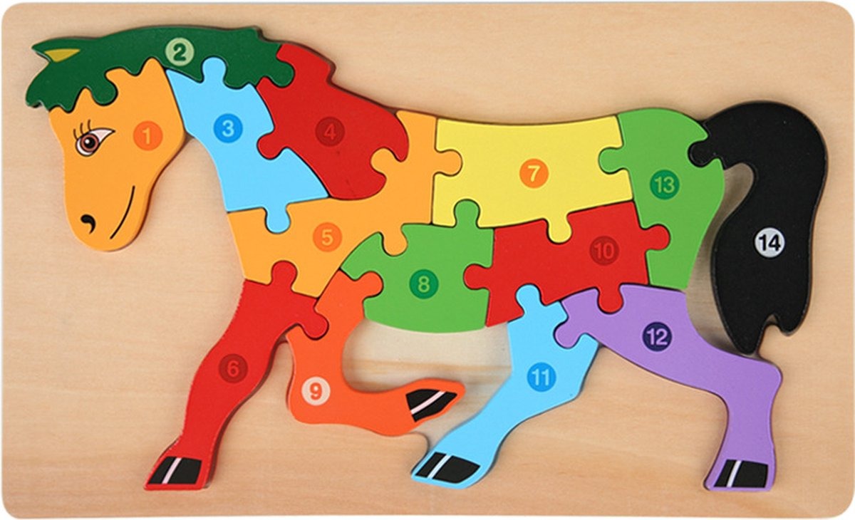 Wooden 3D Number Sorting Puzzle ( 20+ Designs )