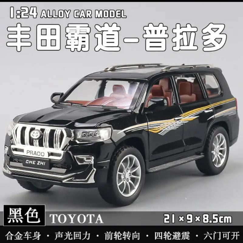 1:24 Diecast Toyota Prado Model Car With Smoke - image 7