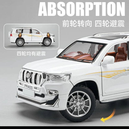 1:24 Diecast Toyota Prado Model Car With Smoke - image 9