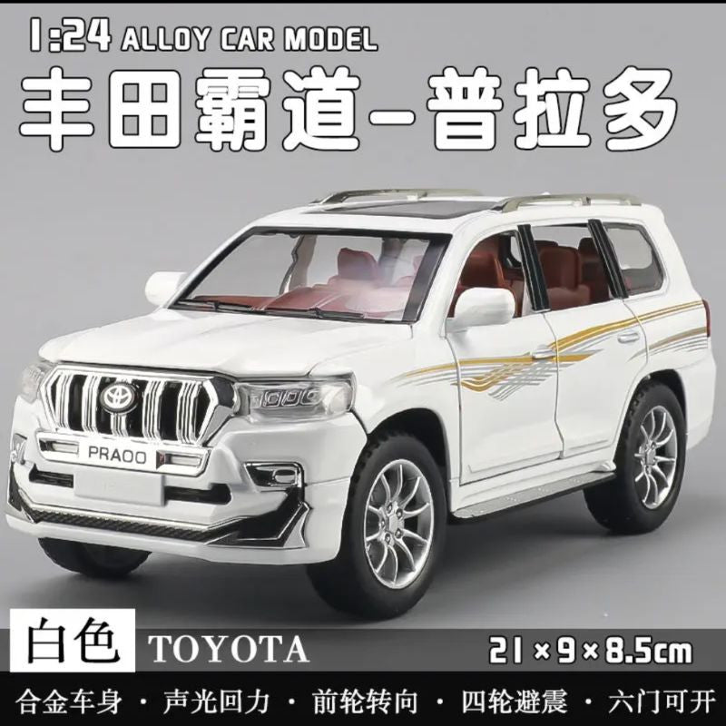 1:24 Diecast Toyota Prado Model Car With Smoke - image 10