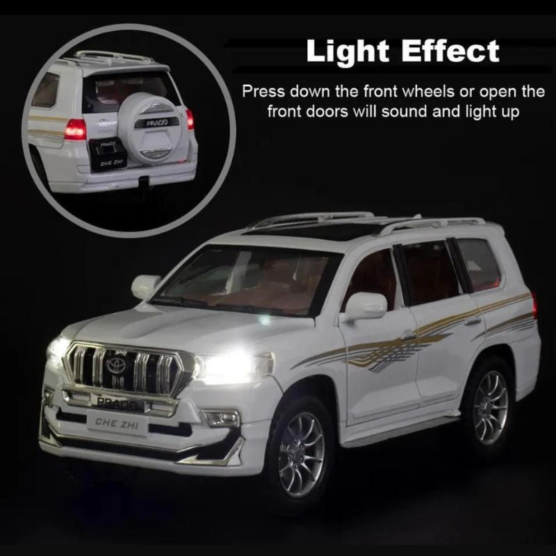 1:24 Diecast Toyota Prado Model Car With Smoke - image 11