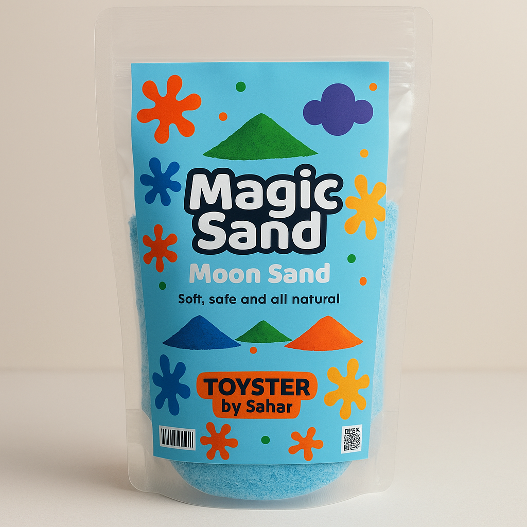 Colorful Magic Sand sensory toy for toddlers and preschool kids