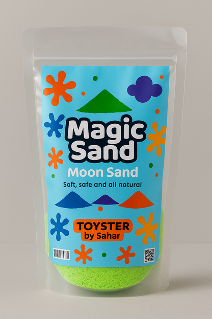 Soft moldable Magic Sand for creative sensory play