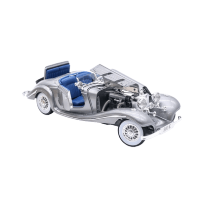 Maisto 1:18 Mercedes Benz 500K Typ Specialroadster 1936 - Silver - image 3