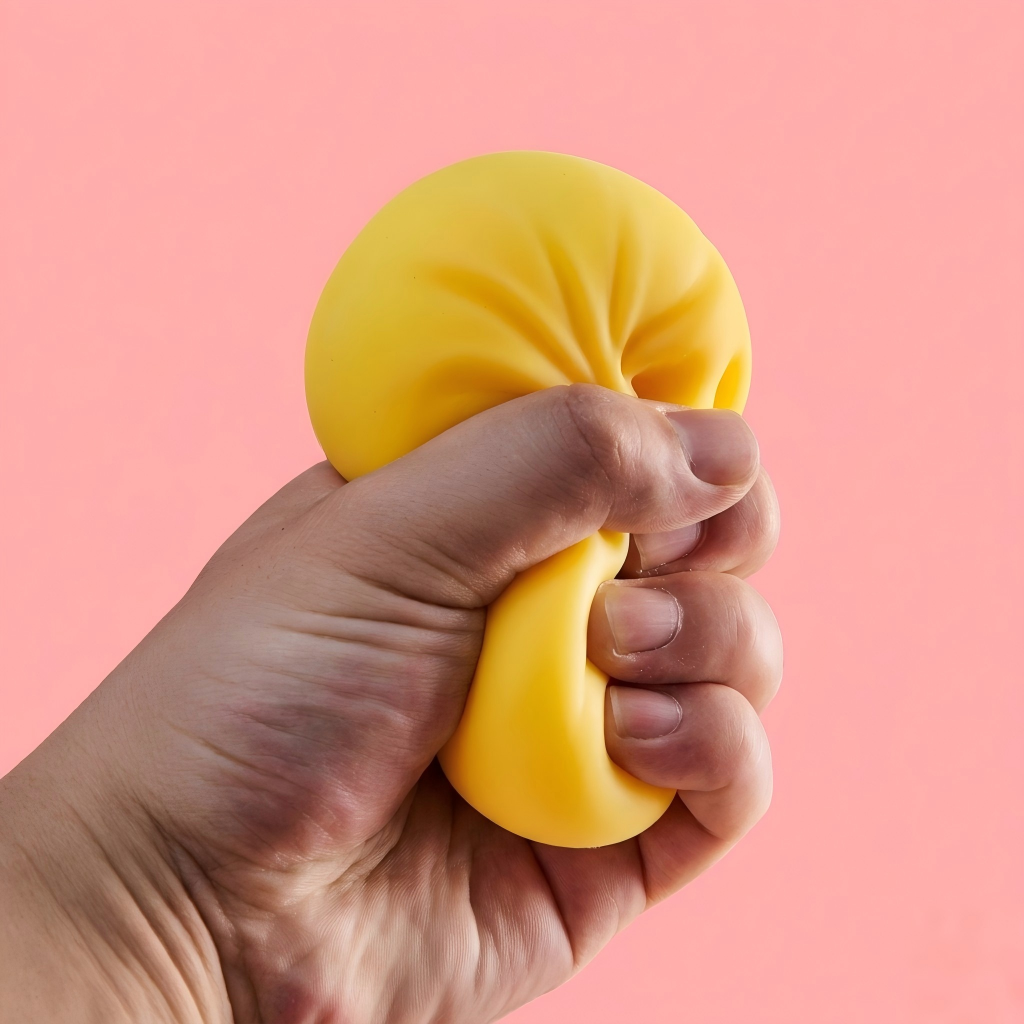 Oil infused dumpling stress ball squishy fidget toy