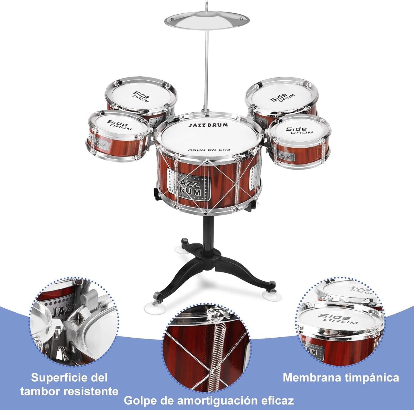 63cm Kids Music Jazz Drum Set - image 4