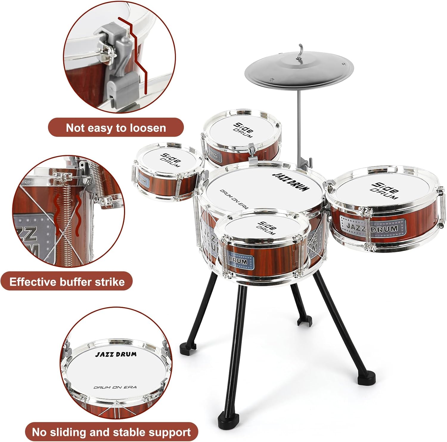 63cm Kids Music Jazz Drum Set - image 8