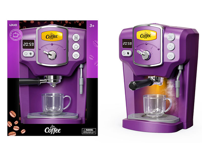 Battery operated coffee maker toy for ages 3 plus