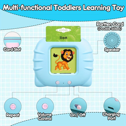 Rechargeable Talking Flash Card Reader Toddler Toy 2