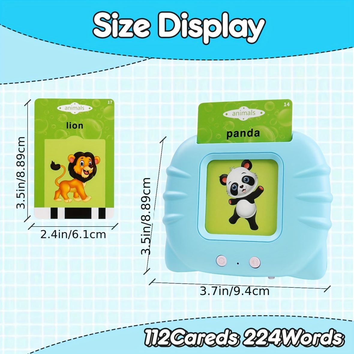 Rechargeable Talking Flash Card Reader Toddler Toy 5