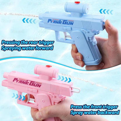 Two-way spray prank water gun