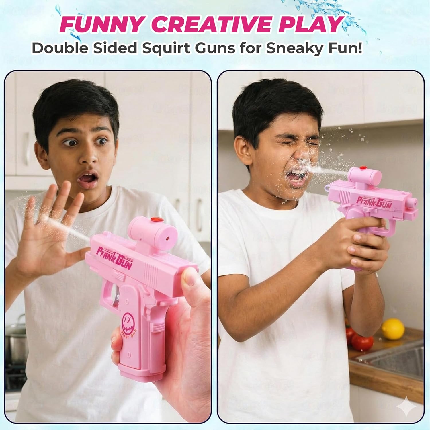Double trigger water gun for kids