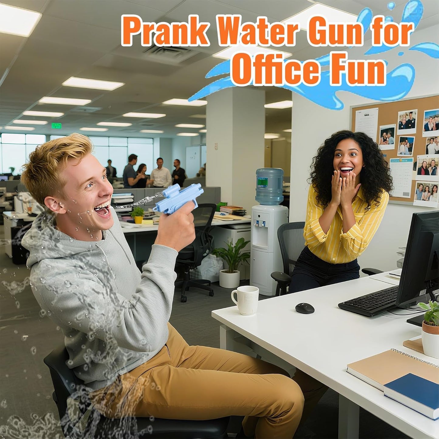 Mini water blaster prank toy