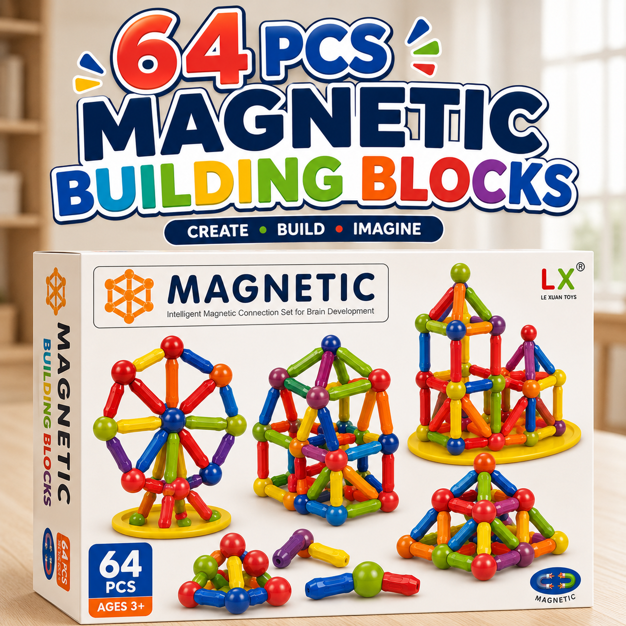 Magnetic Building Blocks – Educational STEM Toy
