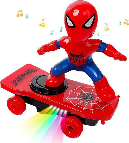 Spider Man electric stunt skateboard toy