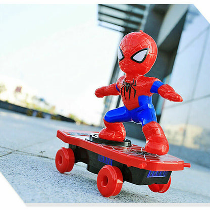 Spider Man stunt skateboard toy outdoor view