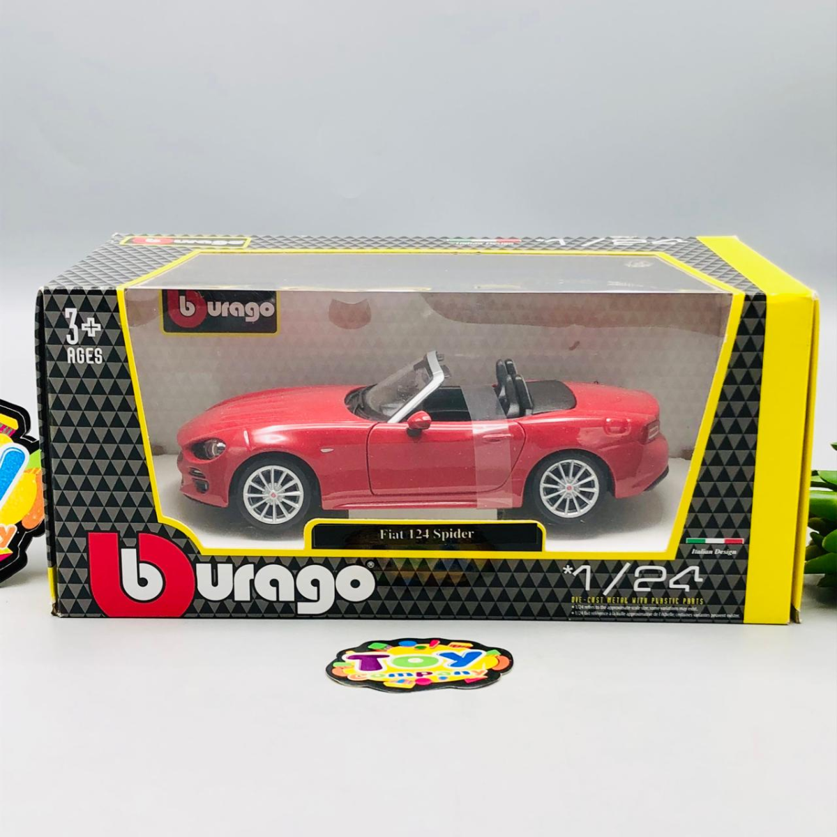 Bburago 1:24 Diecast Fiat 124 Spider Model - image 9