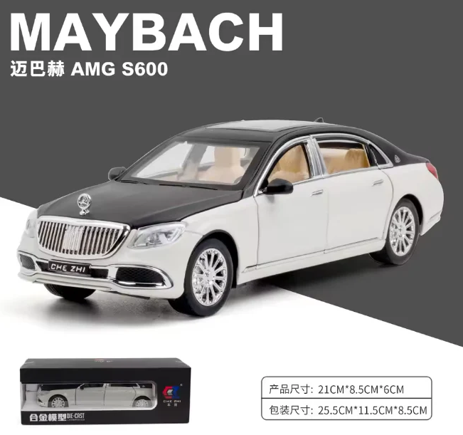1:24 Diecast Mercedes Benz Maybach S600 With Smoke - image 2