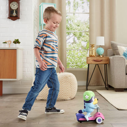 Bluey Scooter Time moving with child