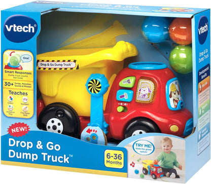 VTech dump truck with three colourful learning buttons