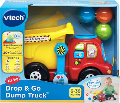 VTech Drop and Go Dump Truck play features