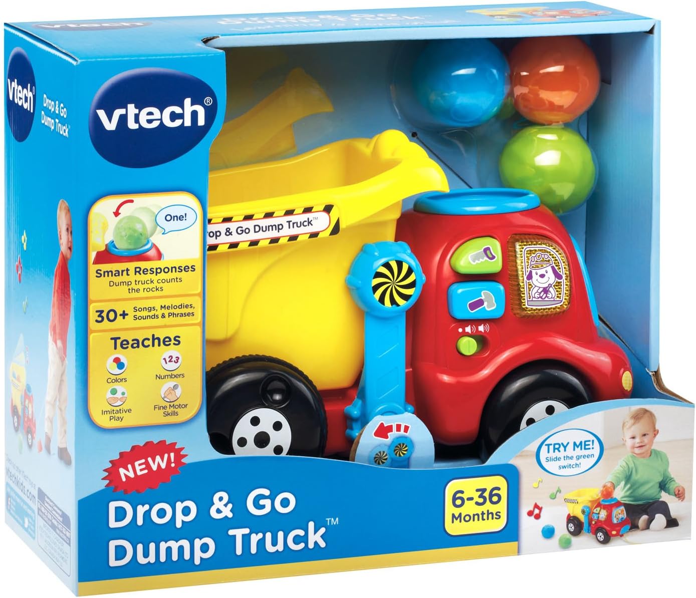 Complete VTech Drop and Go Dump Truck set